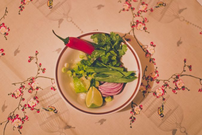 Zelenina do vietnamskej polievky Pho Bo